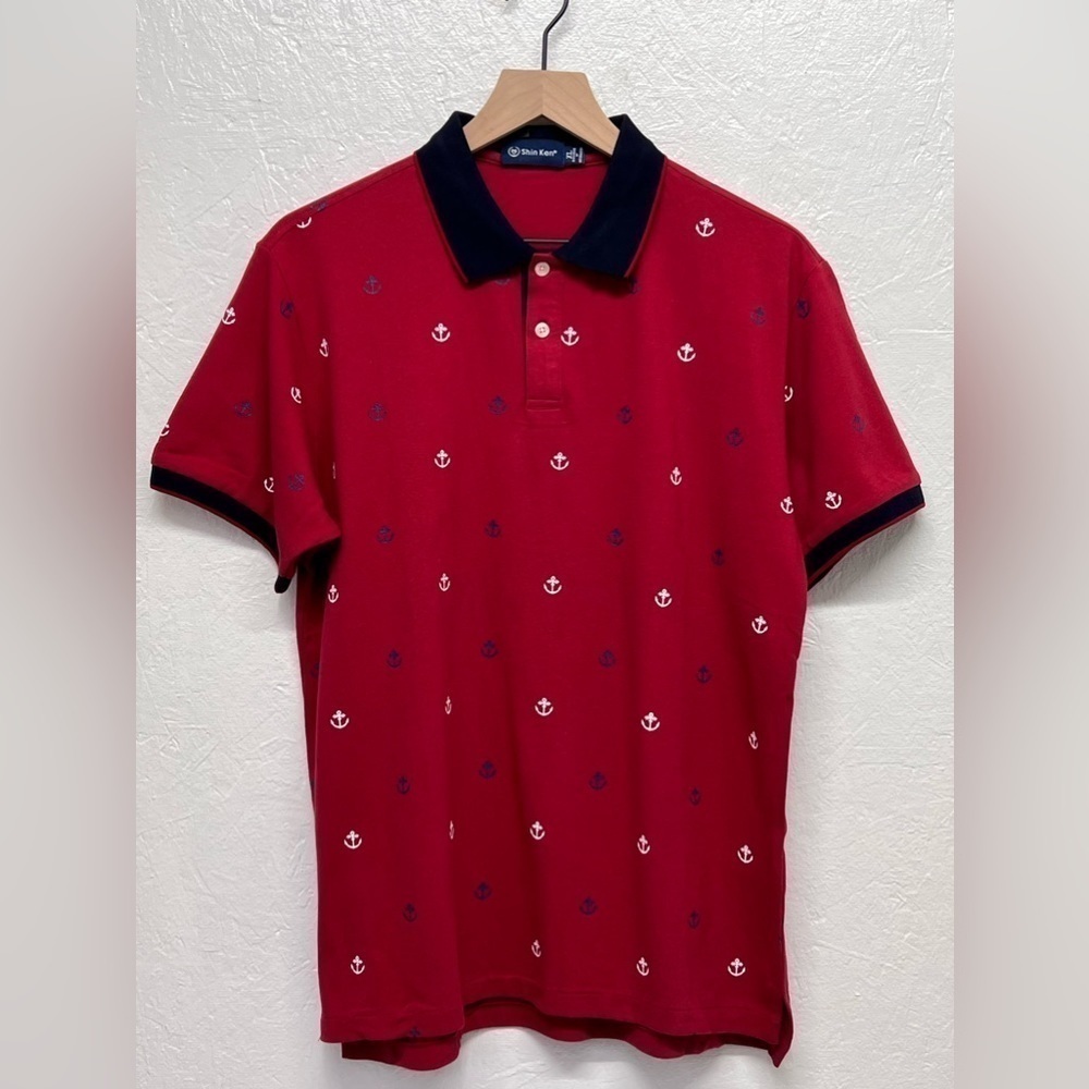 MENS -Shin Ken 100% Cotton Polo Sport Shirt - XL